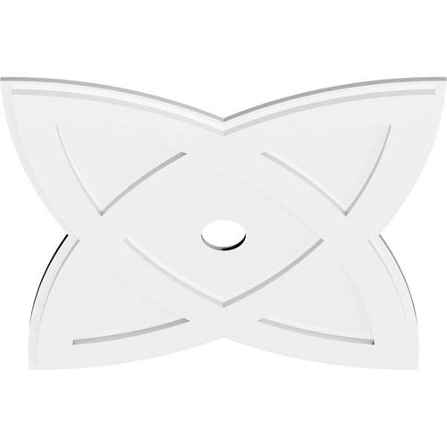 28 inchod x 3 inchid x 10 1/2 inchc x 1 inchp PVC Ceiling Medallion L163