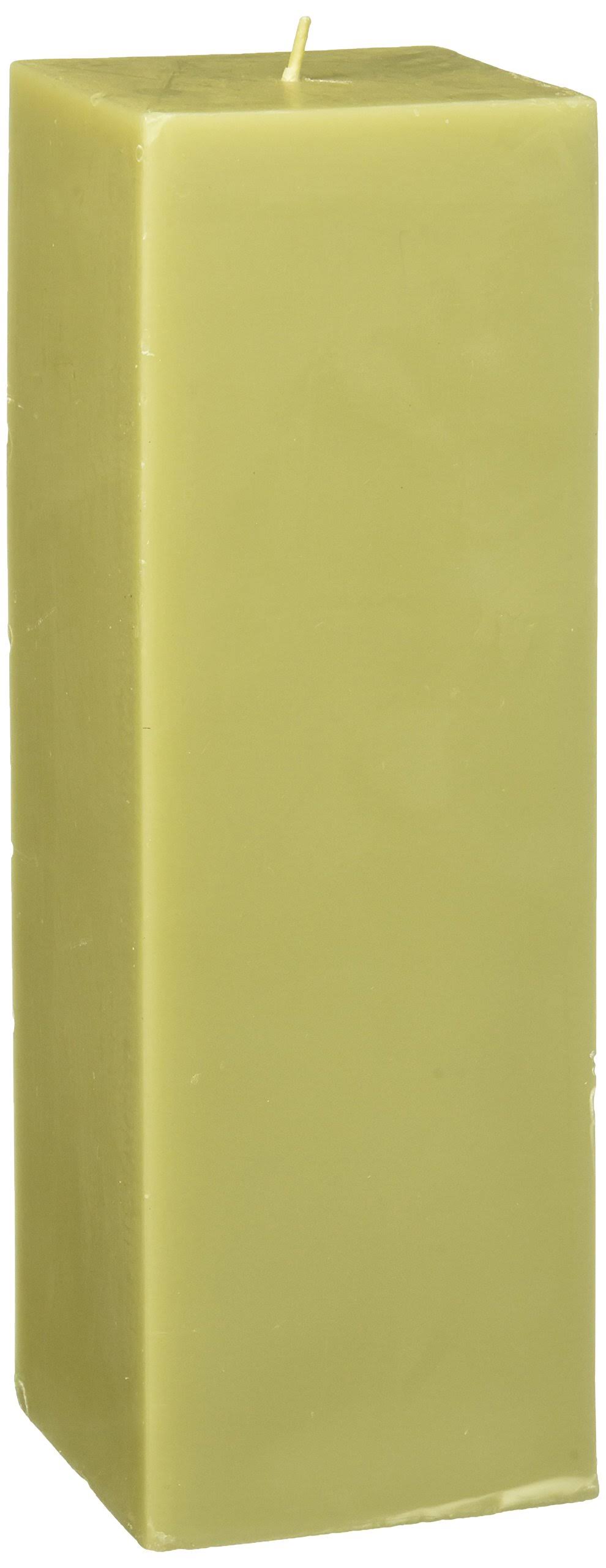 Sage Green Square Pillar Candle P663938
