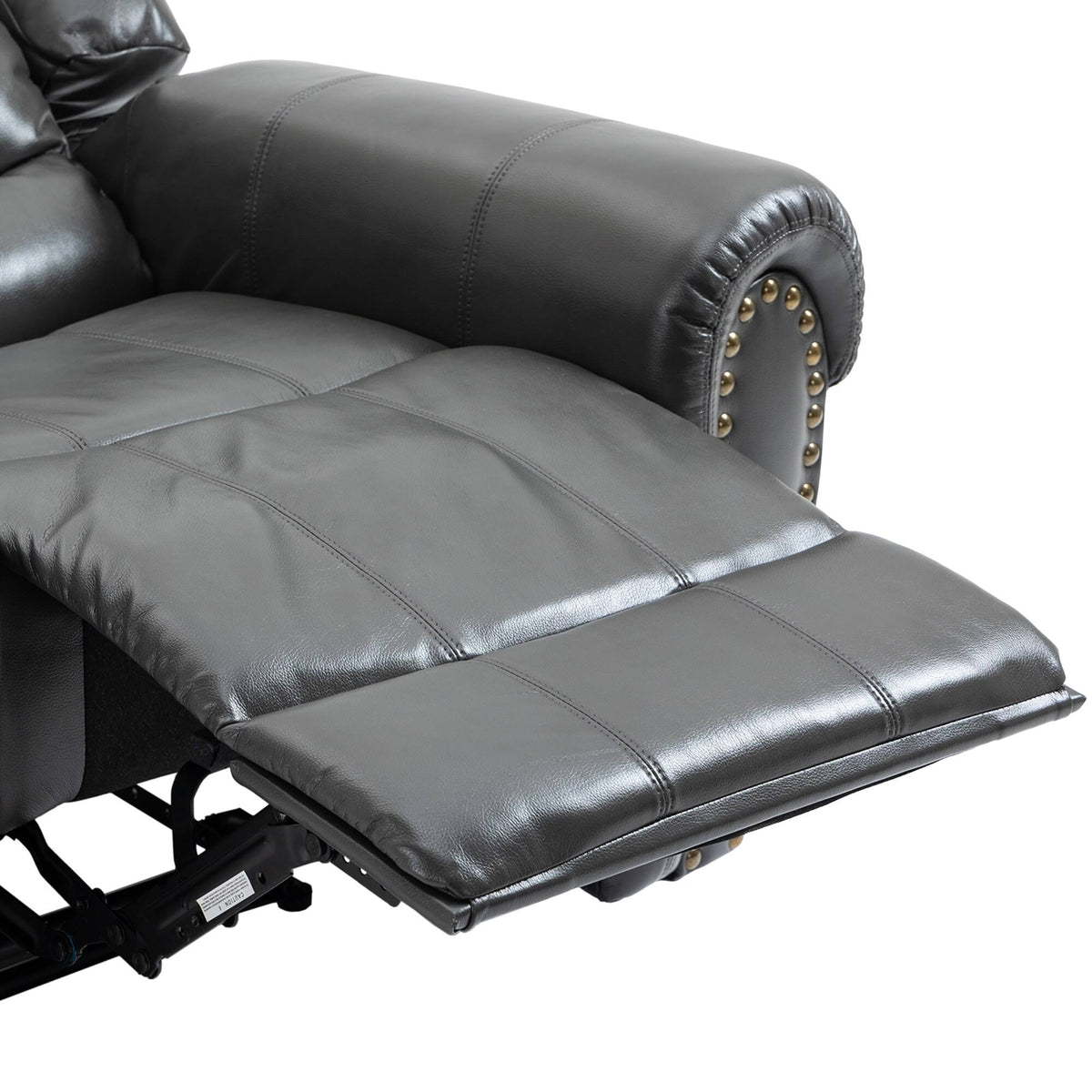 Grey Microfiber Manual Standard Recliner L8831