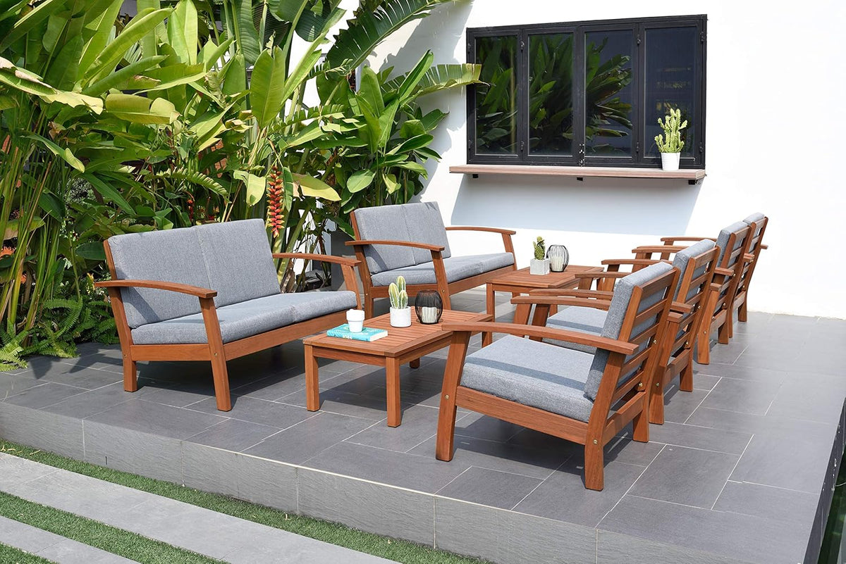 Blue 4-Piece Eucalyptus Conversation Set G46600