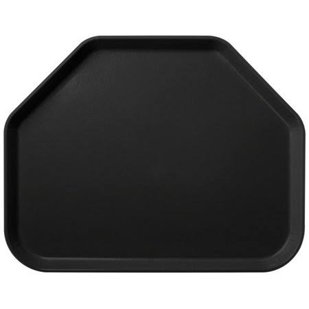 Black Glasteel Fiberglass Trapezoid Tray U757