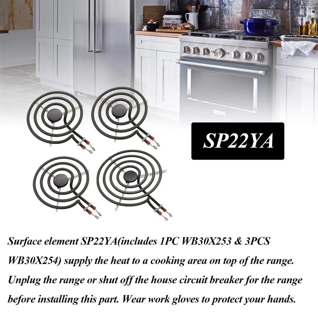 Electric Range Burner Element Unit Set G395