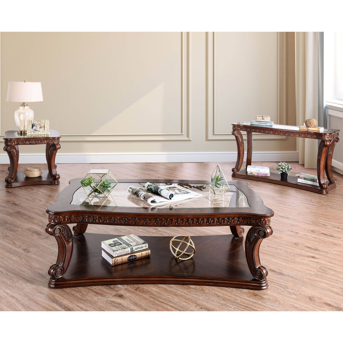 Brown Oak Solid Wood End Table S453
