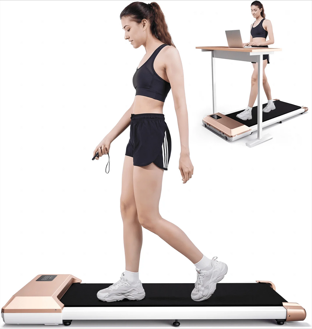 2.5Hp Ultra-Quiet Walking Pad Treadmill with Remote Control W665075