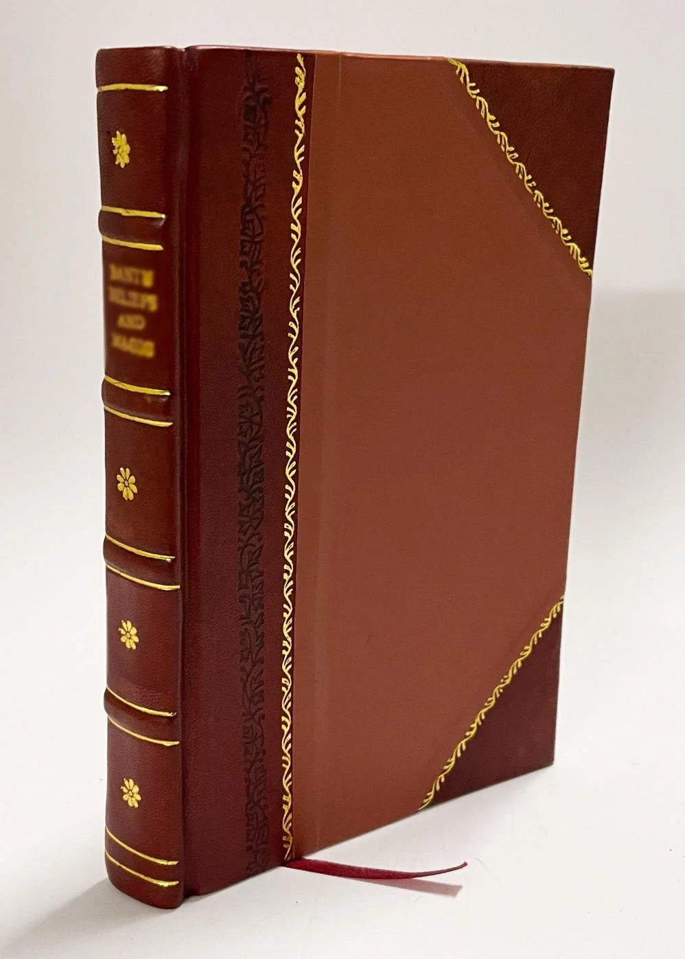French Poetry Essay Leather Bound N7625