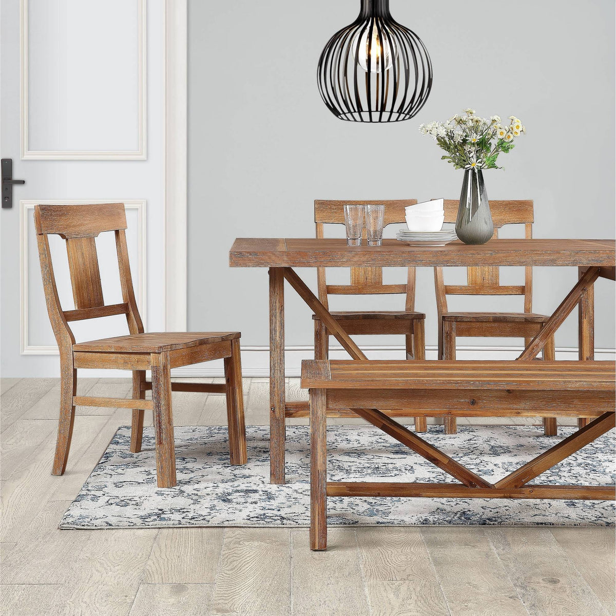 Brown Rustic Dining Chair S32705
