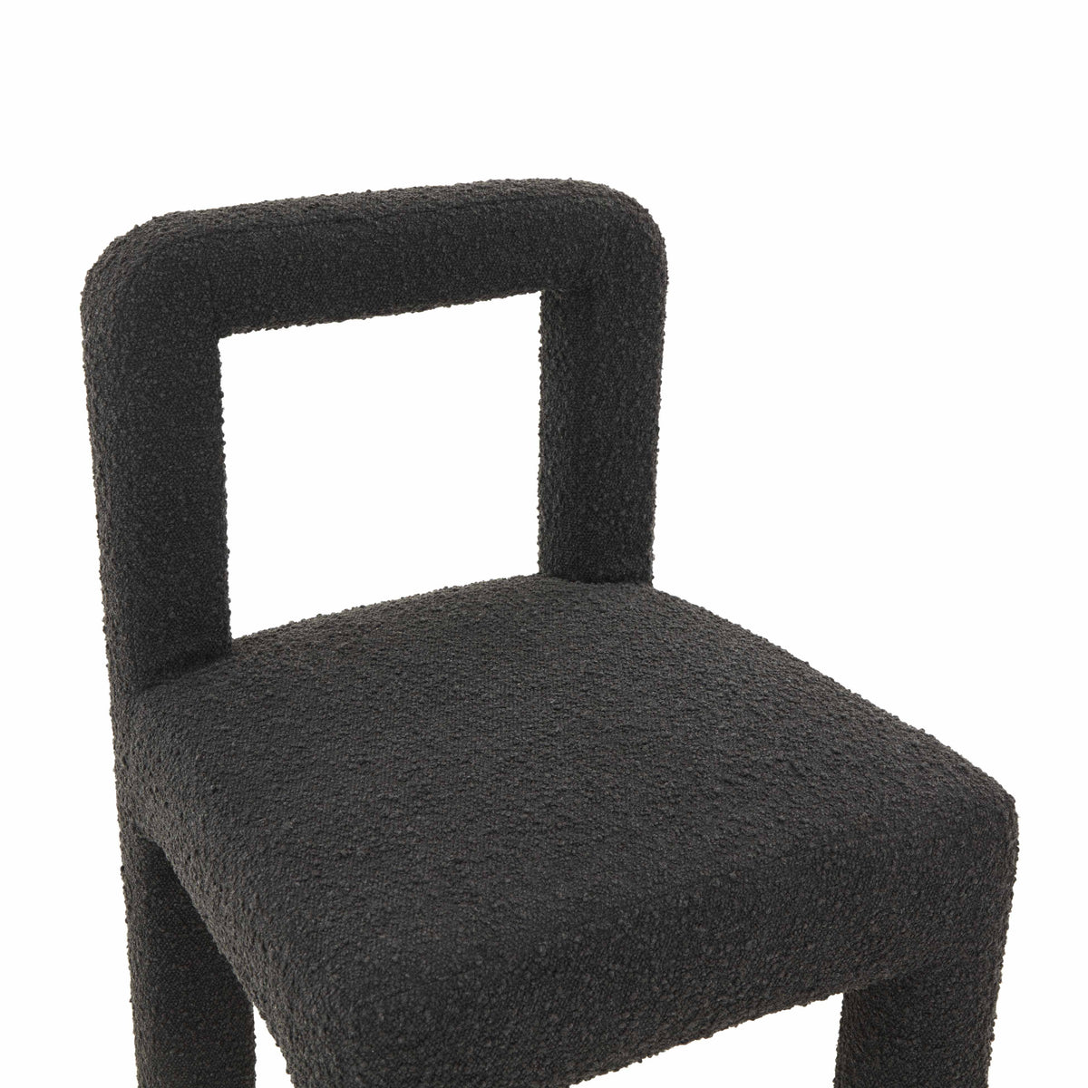 Black Boucle Dining Chair E8148