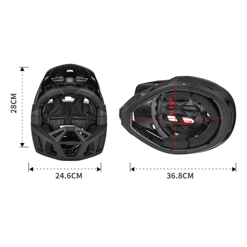Bike Helmet With Visor Over Mtb Helmet C82583