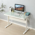 Tempered Glass Adjustable Height Standing Desk 48 x 24 Inches R711564