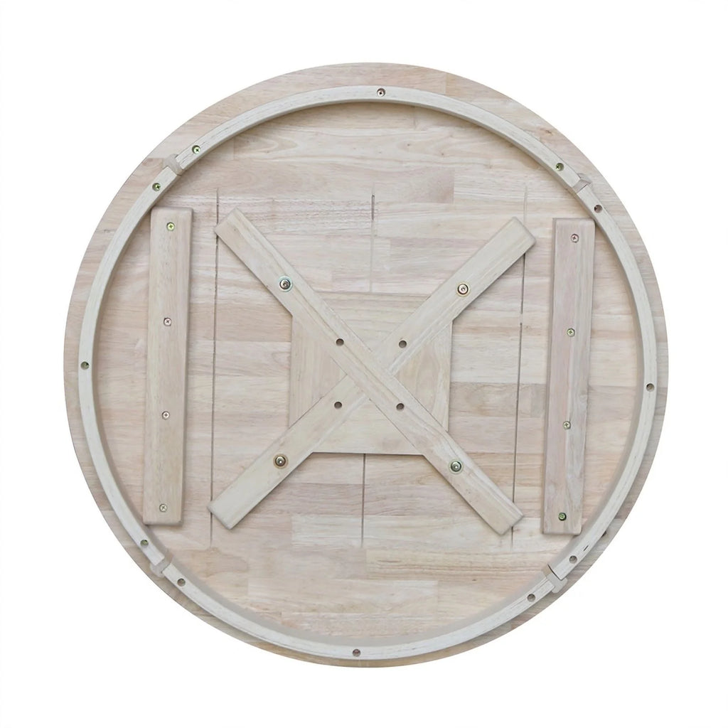 Natural Wood Round Top Bar Table S16211