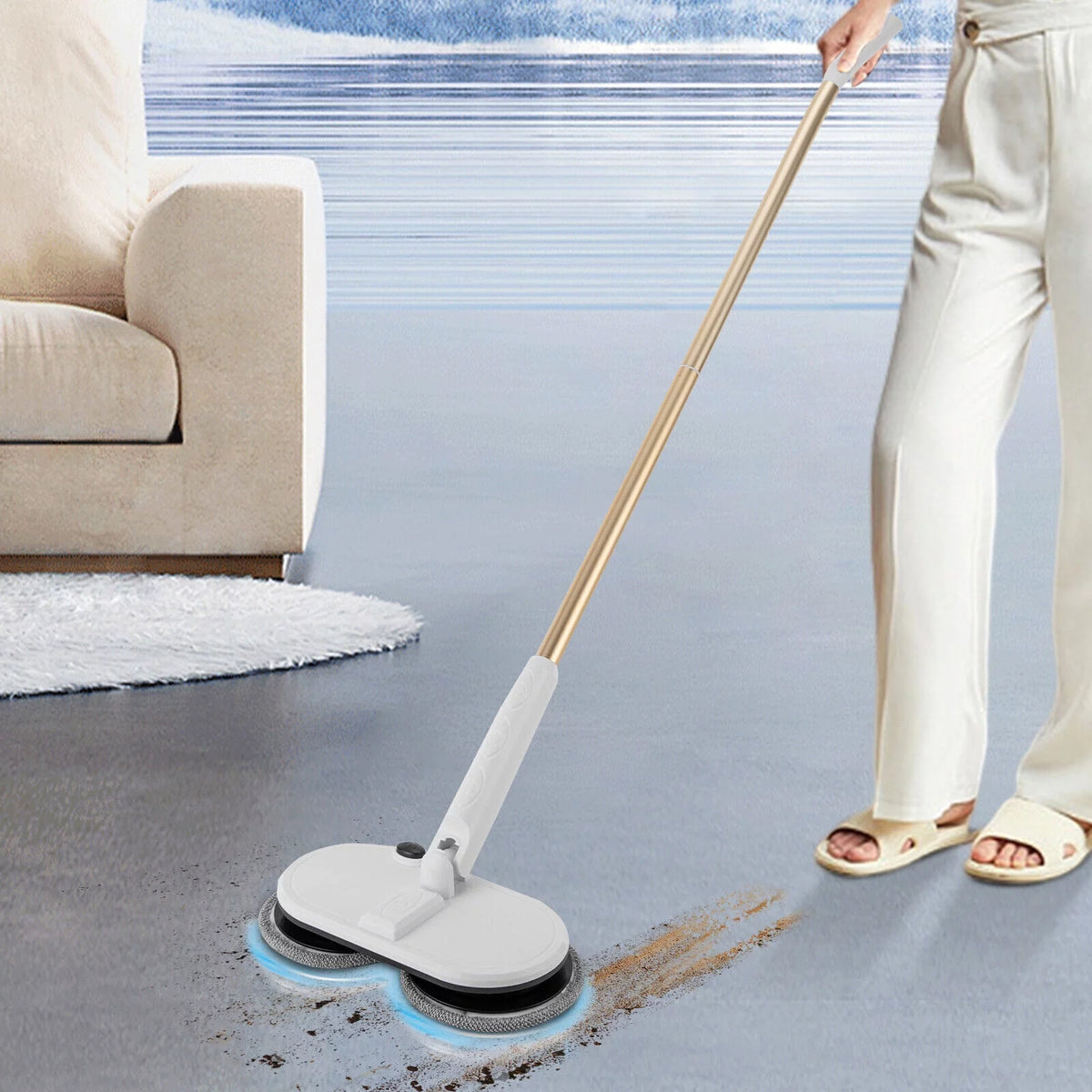 Cordless Electric Mop White V4058