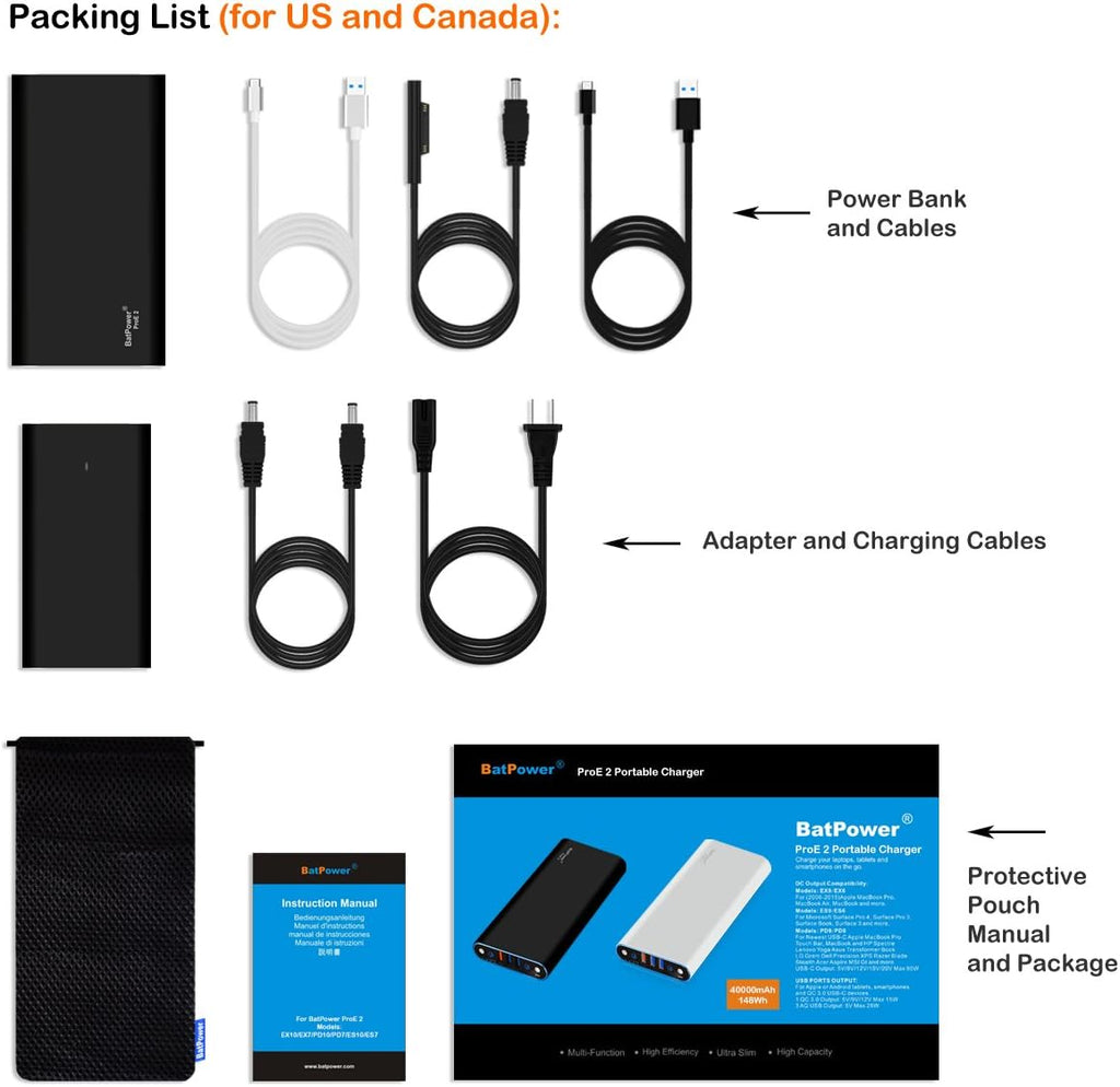 148Wh External Battery Portable Charger R47516