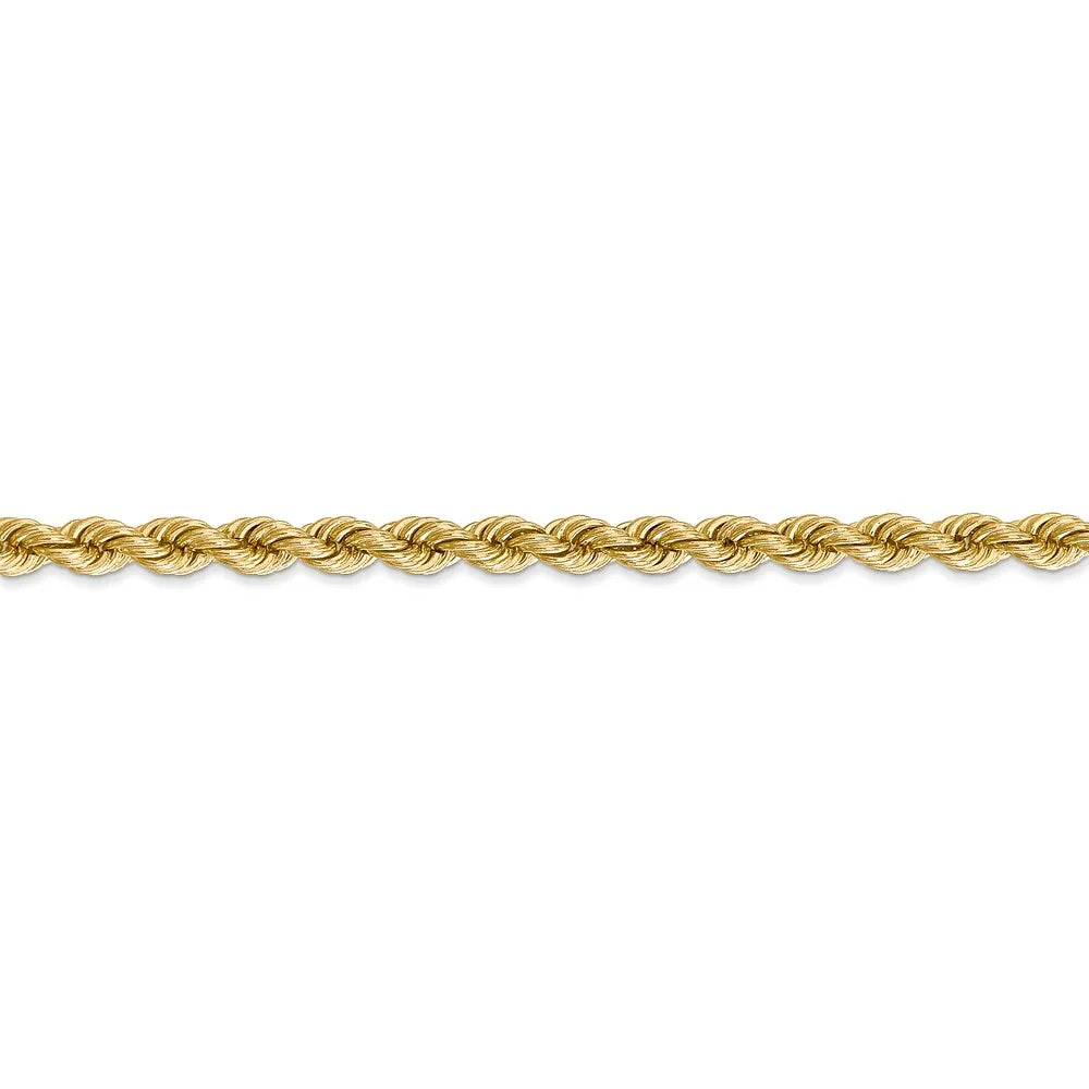 14kt Yellow Gold 22 inch Rope Chain with Lobster Clasp X162514