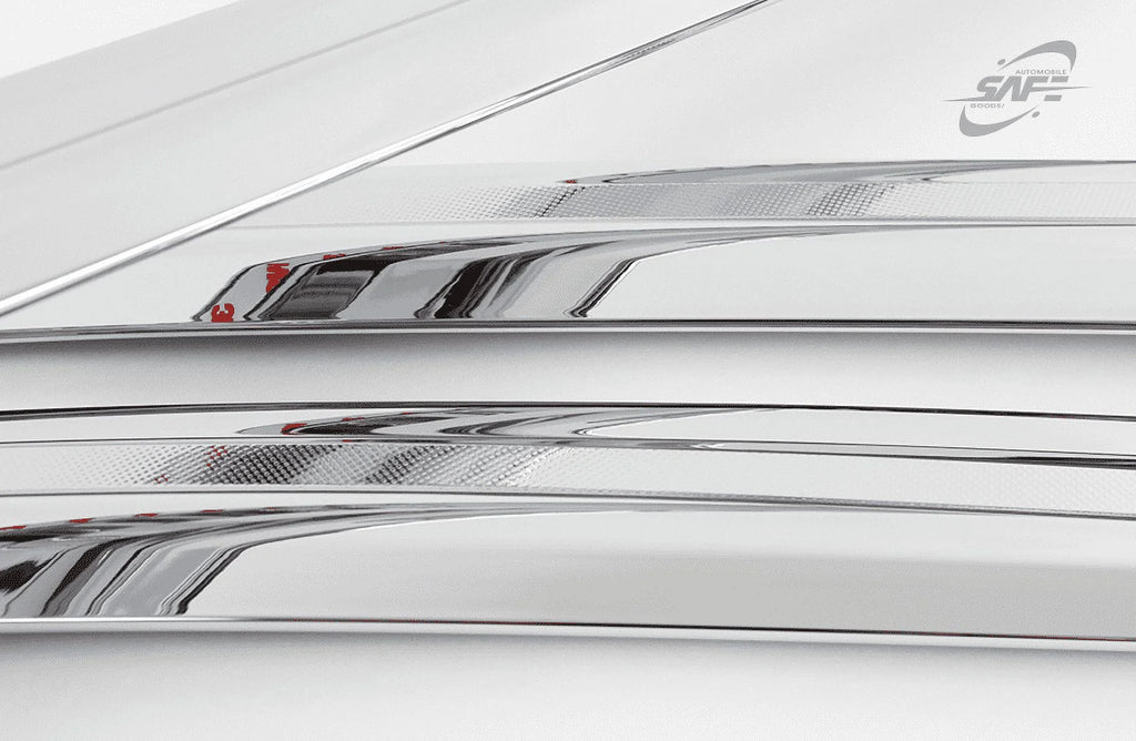Chrome Side Window Visors Rain Guards Deflectors B291