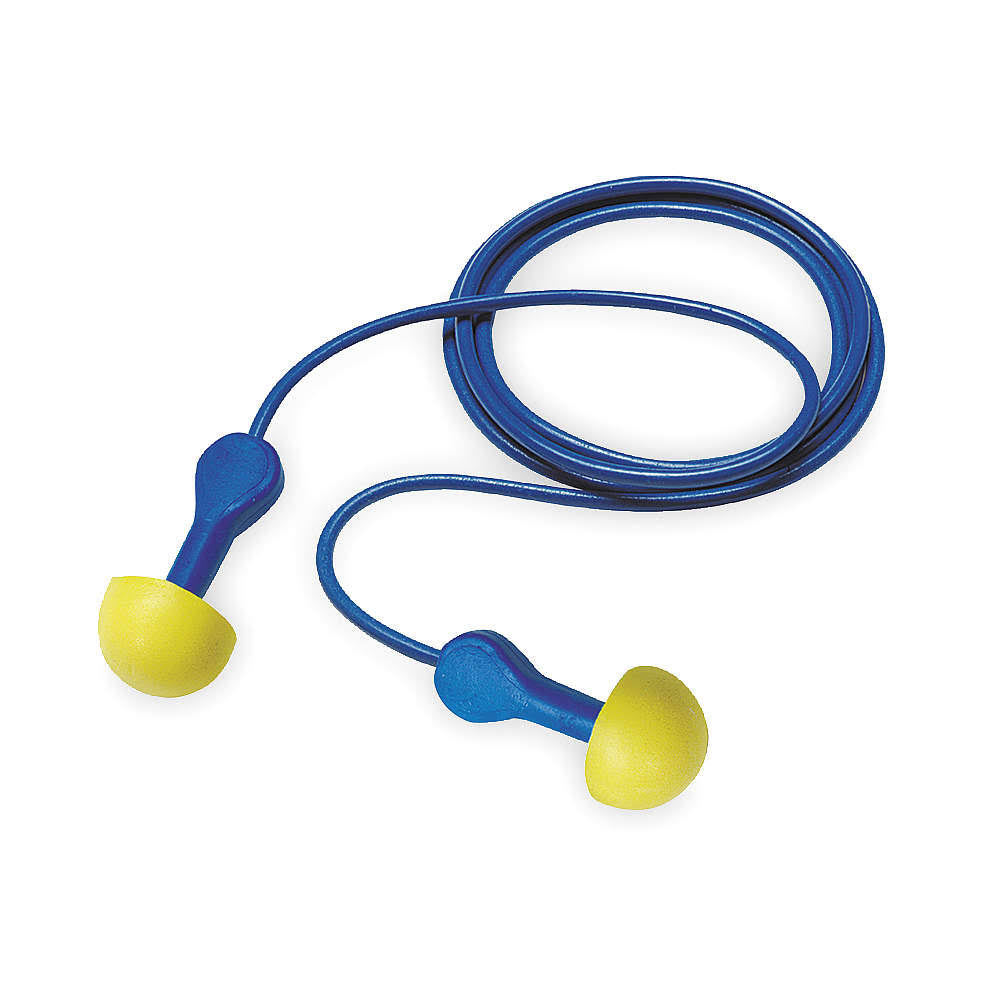 25dB Reusable Corded Yellow Ear Plugs Q326