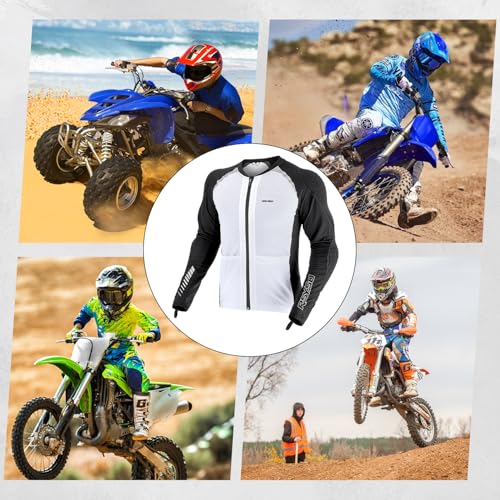 Armored Motorcycle Shirt with CE Certified Protective Mesh and Reflective Strips W9346