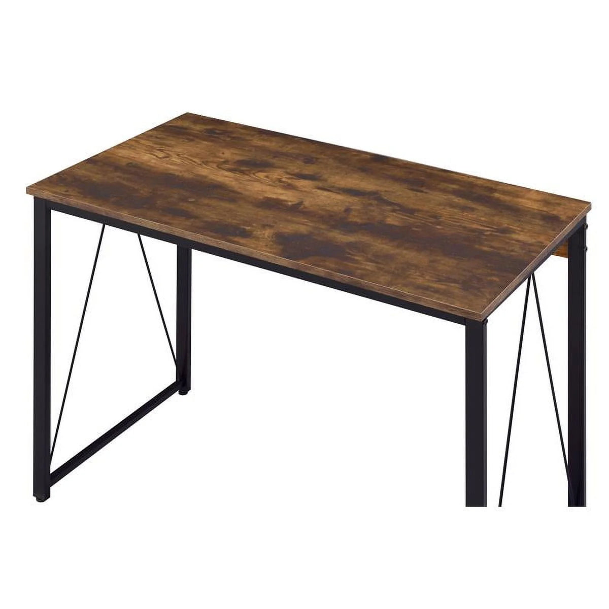 Weathered Oak and Black Wood Writing Desk N353128