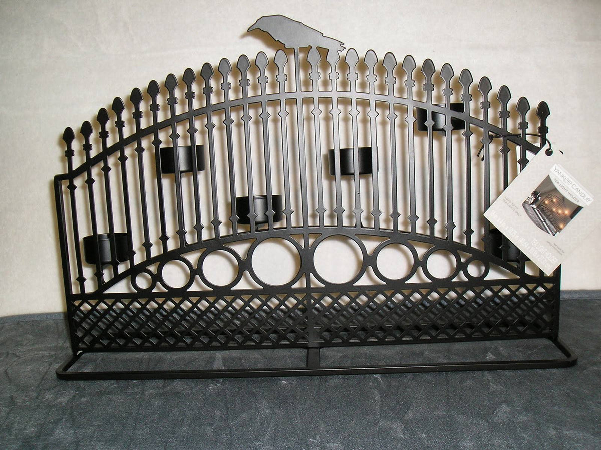 Raven Night Gate Tea Light Candle Holder Q48594