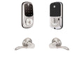Connected by August Assure Lock Touchscreen Deadbolt with Passage Norwood Levers X782