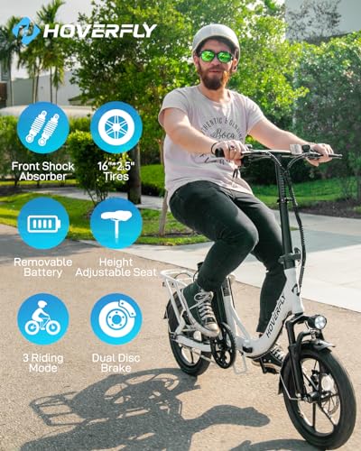 16" Folding Electric Bike with Removable Battery I680212
