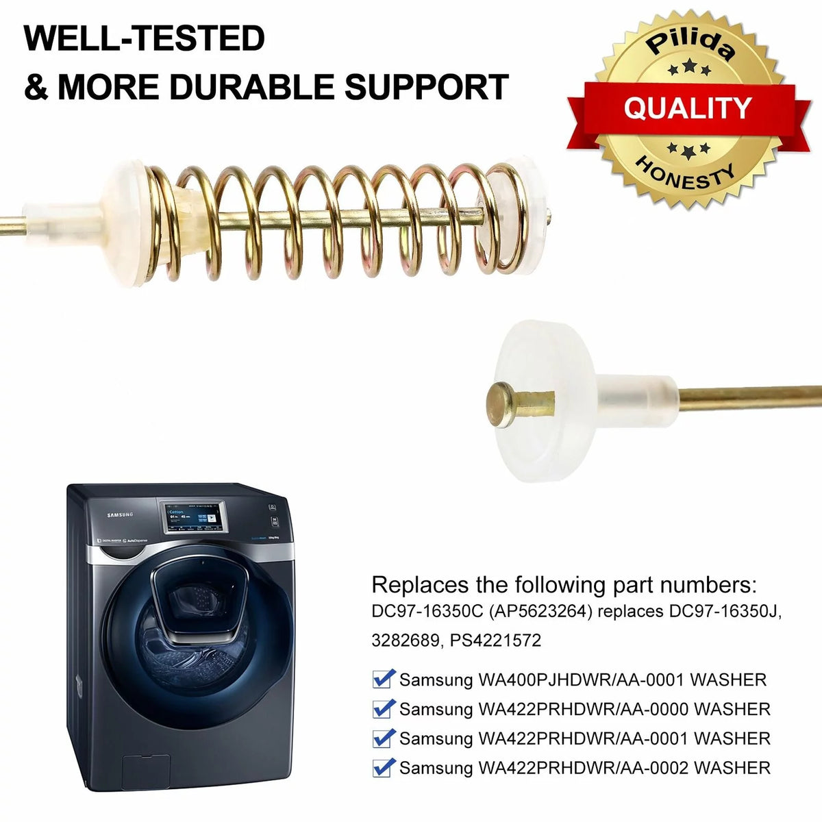 Washer Suspension Rod Spring Assembly Y605