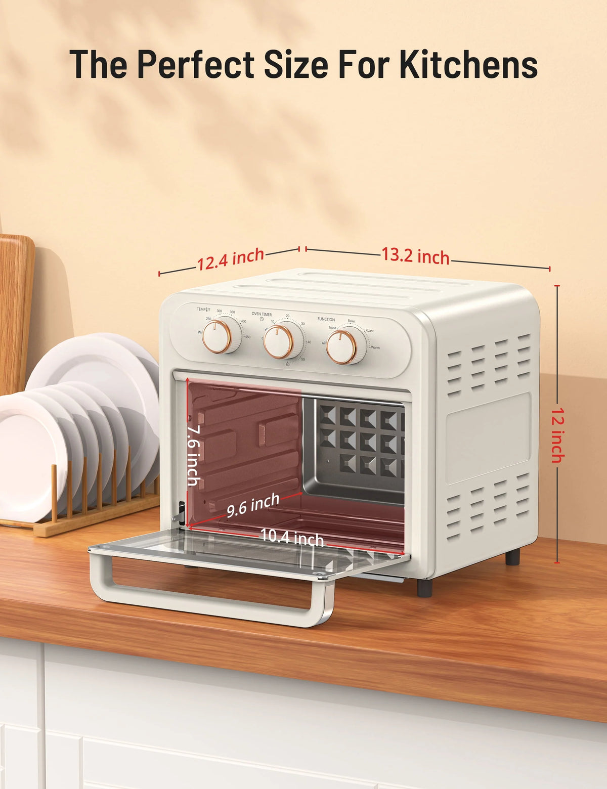 1700W 14.8 Quart 9 in 1 Air Fryer Oven K5069