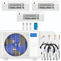 36,000 BTU 3 Zone Ceiling Cassette Ductless Air Conditioner and Heat Pump B4253