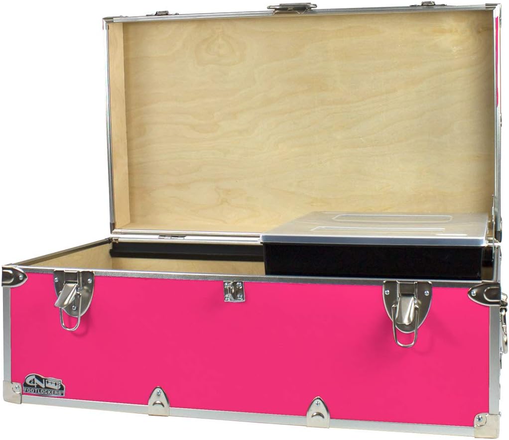 Navy Footlocker Storage Chest with Organizer Tray Z619869