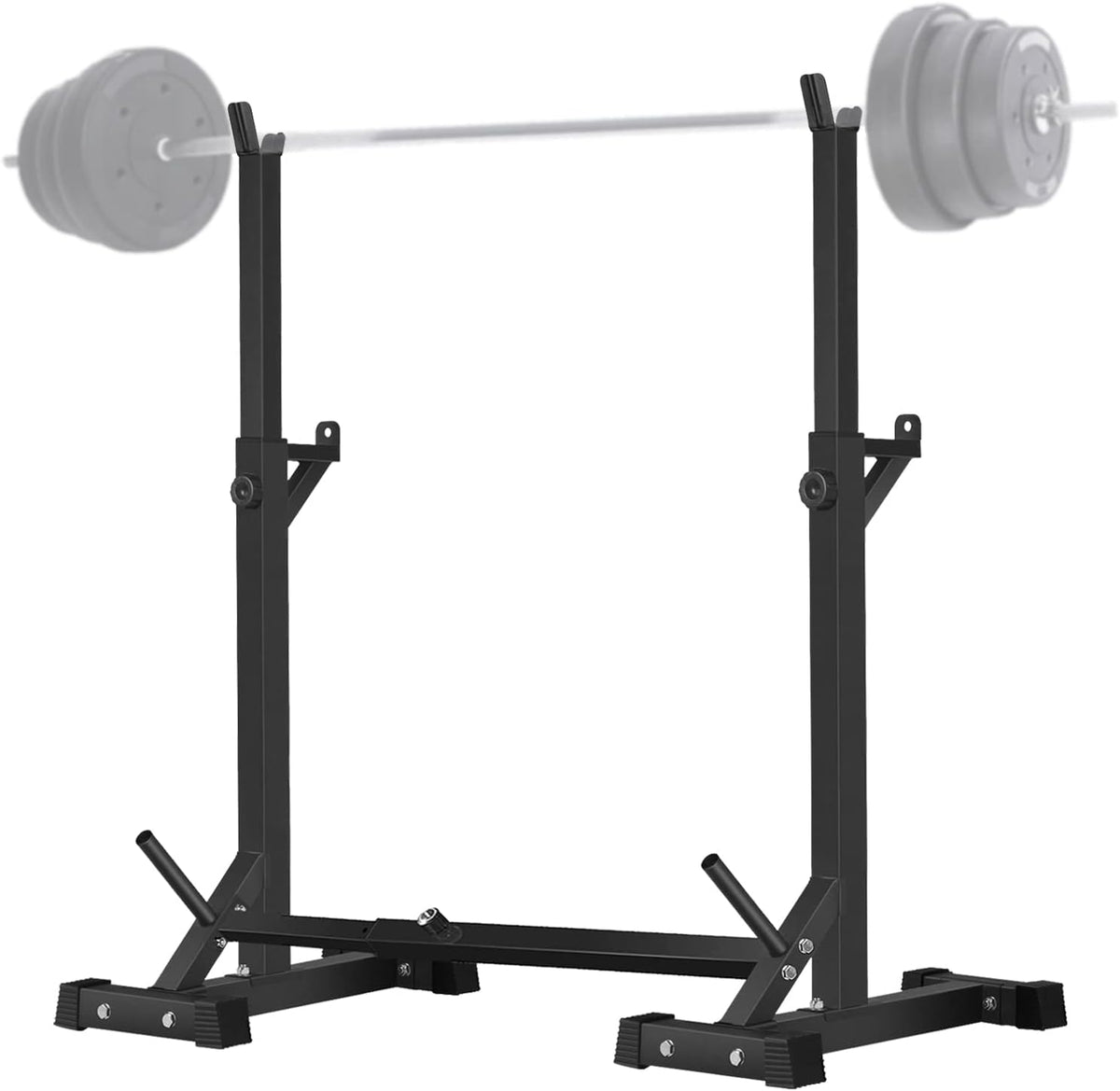 Adjustable Squat Rack Stand Barbell Rack Weight Lifting Gym Dumbbell Racks Home Gym Bench Press Rack 600Lbs O54483