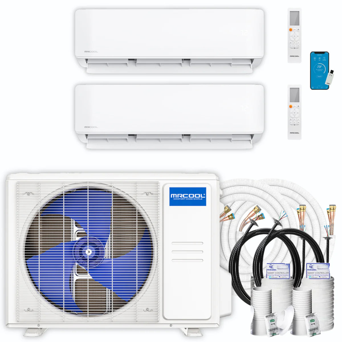 21,000 BTU 2 Zone Ductless Air Conditioner and Heat Pump Y34082