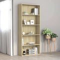 5-Tier Book Cabinet Sonoma Oak Chipboard Z247788