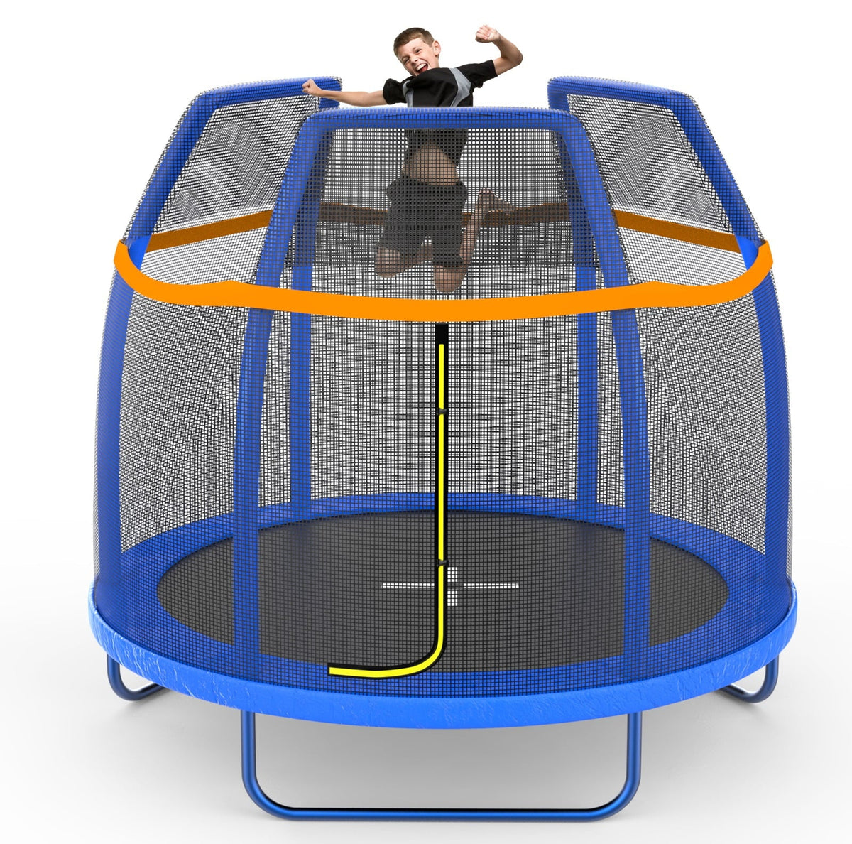 7 FT Trampoline with Enclosure Net & Safety Pad F539