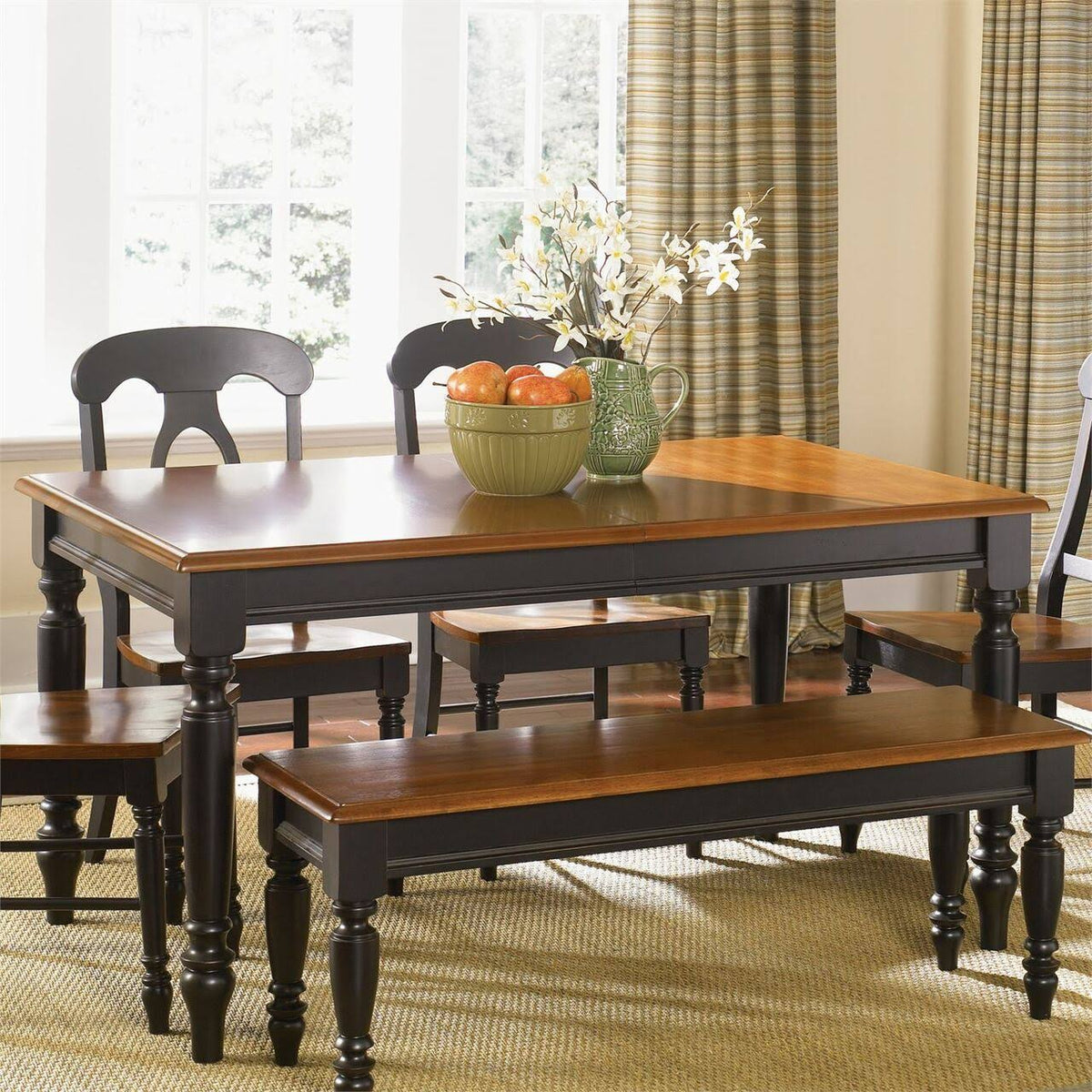 Anchor Black Rectangular Leg Table A32292