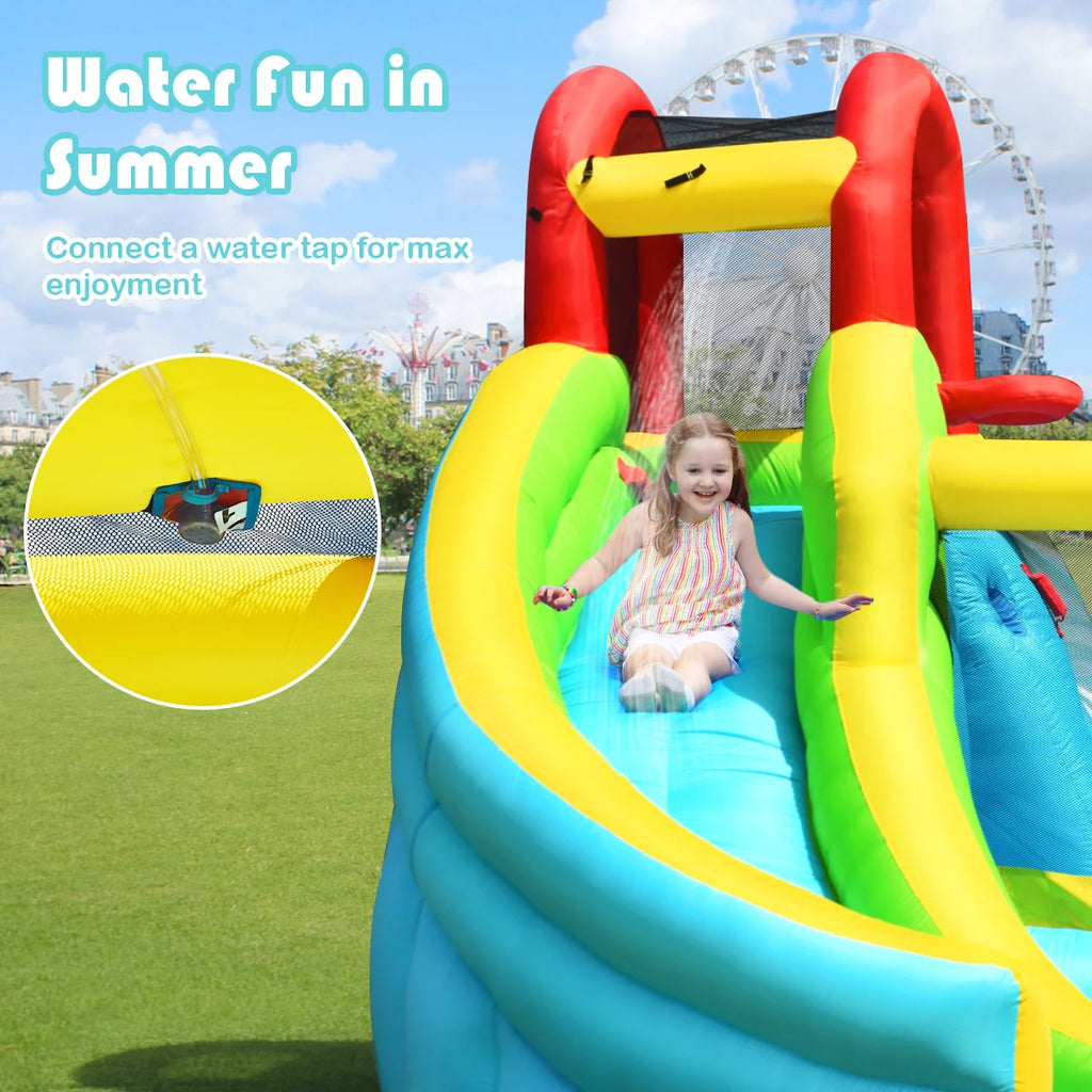 Inflatable Kids Water Slide Bounce House Splash Pool H2002