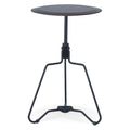 Adjustable Round End Table with Metal Frame T46987