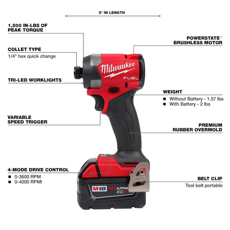 18-V Lithium-Ion Brushless Cordless Hammer Drill and Impact Driver Combo Kit F794