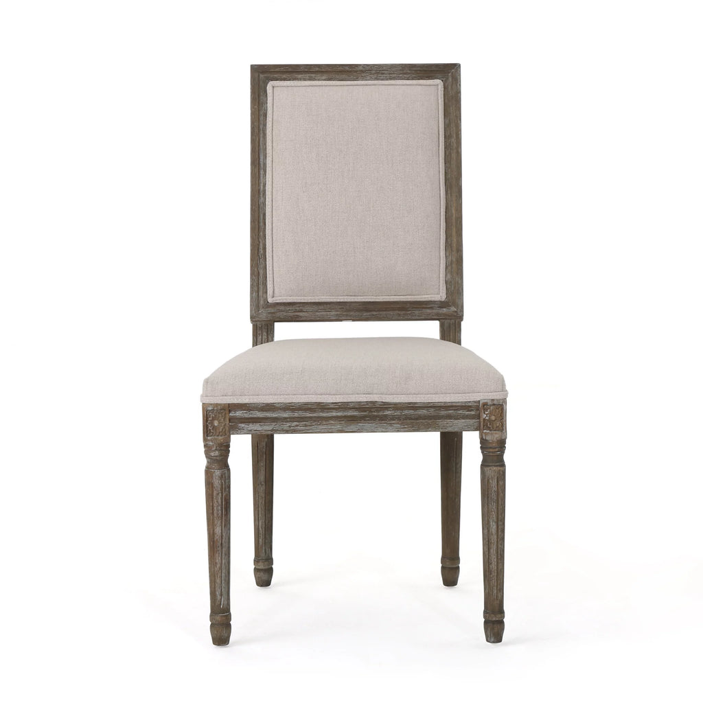 Fabric Upholstered Dining Chairs Set of 2 D837