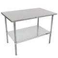 Work Table, 16 Gauge Stainless Steel Flat Top U883598