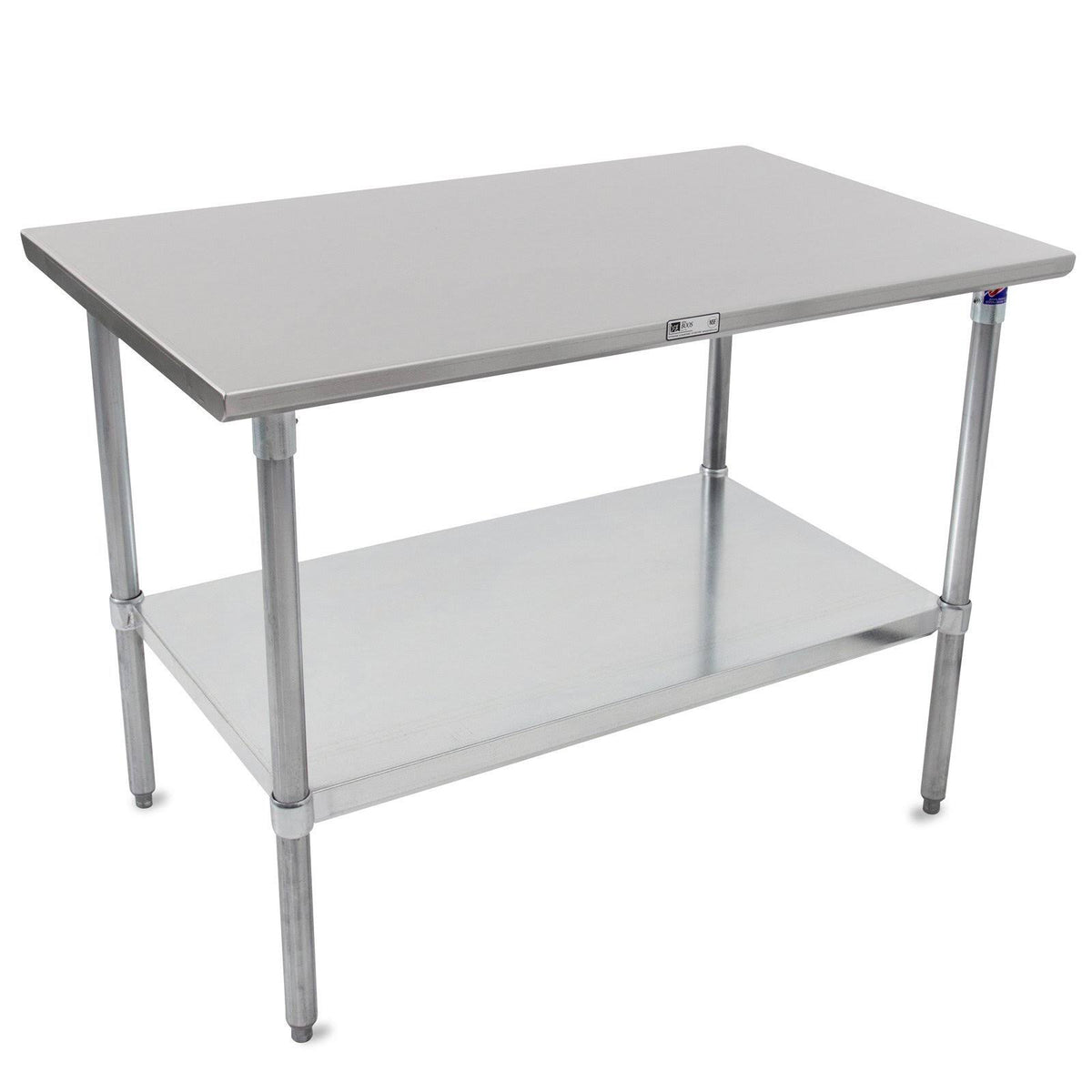 Work Table, 16 Gauge Stainless Steel Flat Top U883598