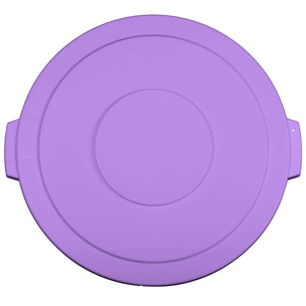 Purple 44 Gallon Flat Round Trash Can Lid N682