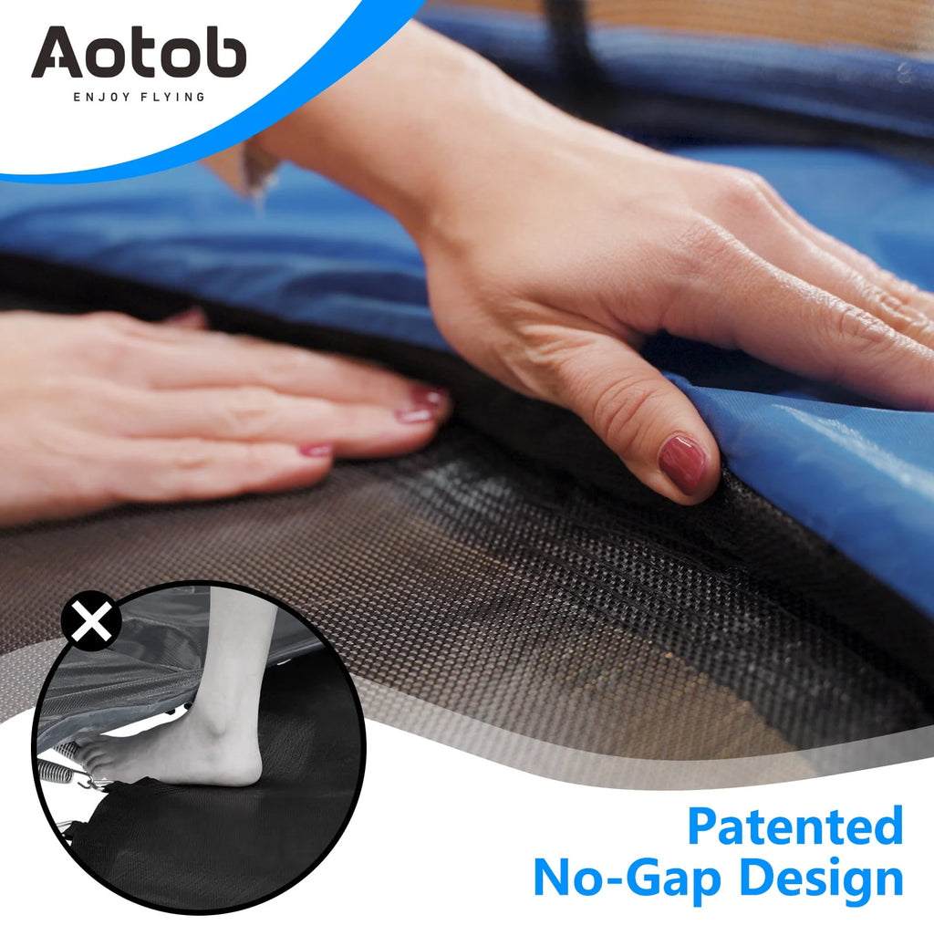 7 FT Trampoline with Enclosure Net & Safety Pad F539
