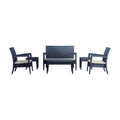 6 Piece Patio Sofa Set in Dark Gray F89974