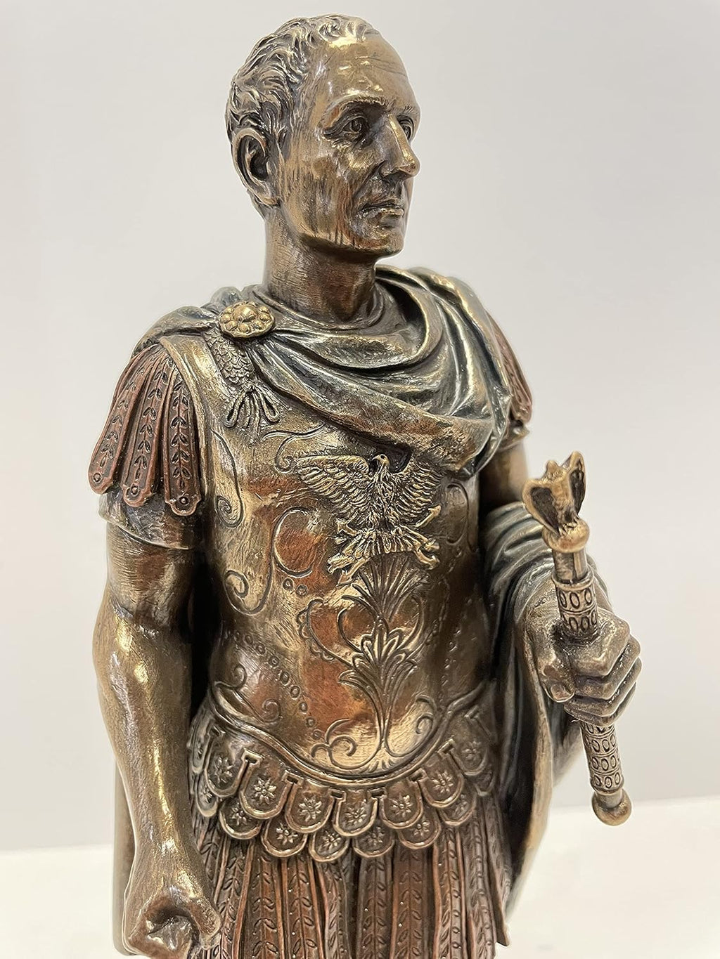 Bronze Finish Roman Military Uniform Statue K764117