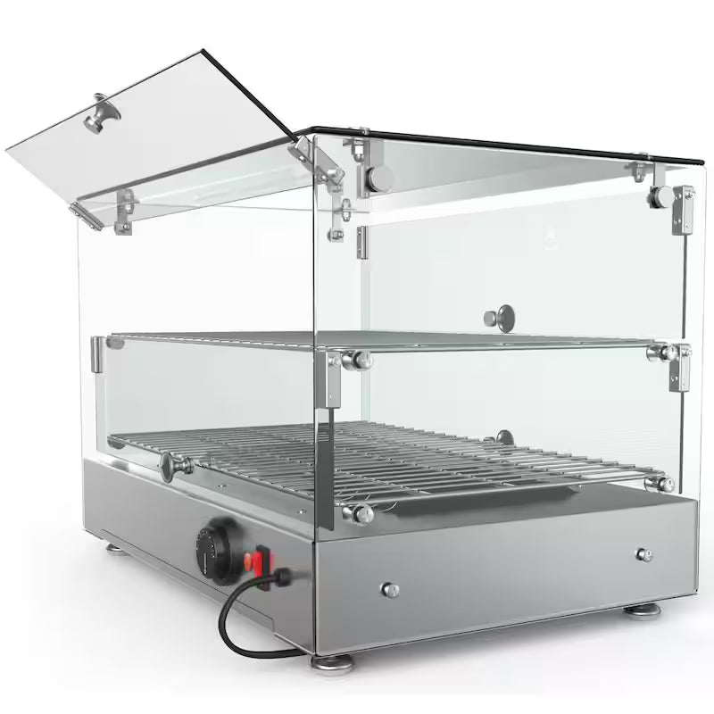 Countertop Commercial Food Warmer Display Case in Stainless Steel L8405