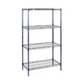 24 x 36 x 86 in. Electroplating Starter Shelf Unit, Silver B29243