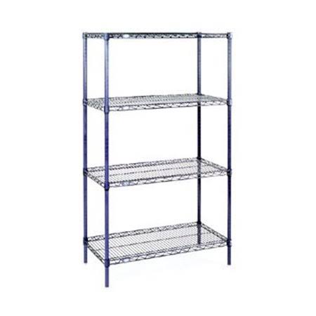 24 x 36 x 86 in. Electroplating Starter Shelf Unit, Silver B29243