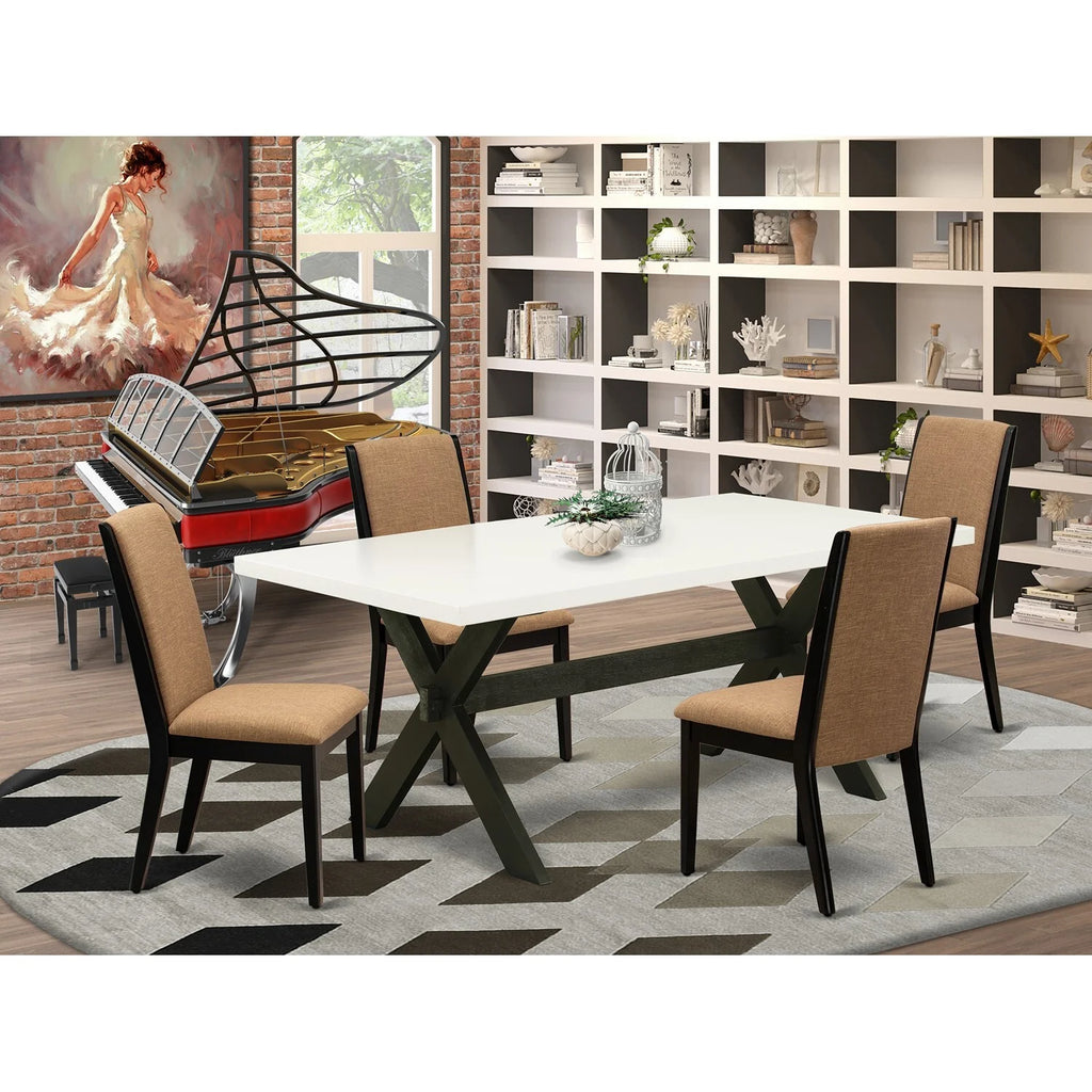 5 Piece Wood Dining Table Set R538