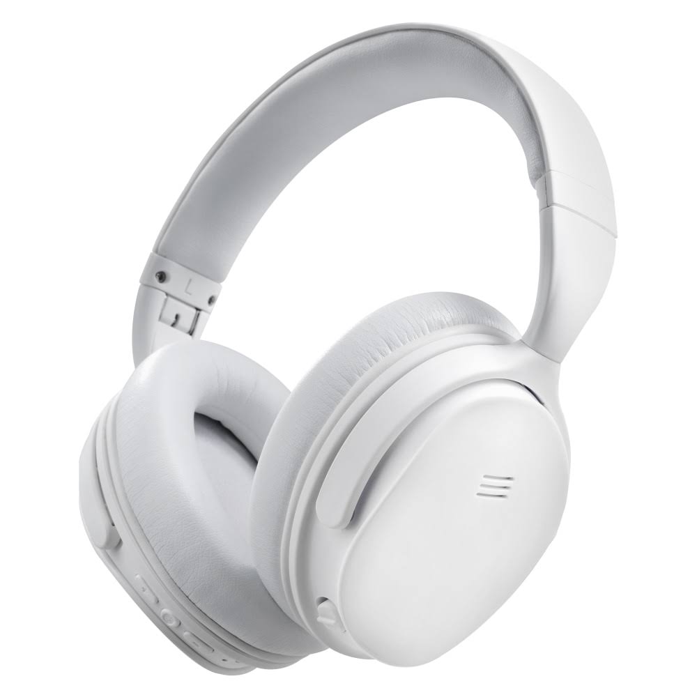 White Active Noise Canceling Bluetooth Headphones X429458