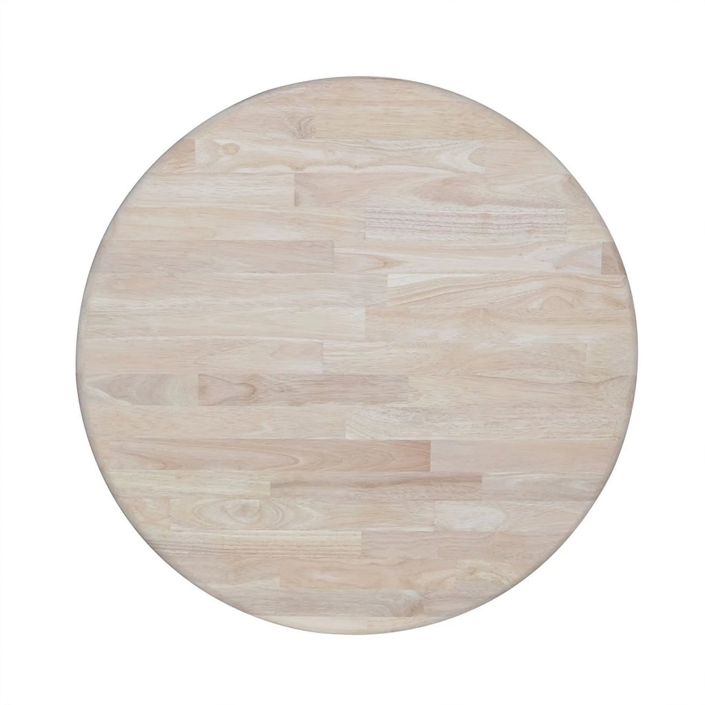 Natural Wood Round Top Bar Table S16211