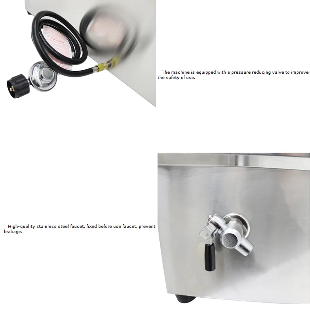 Propane Gas 5 Pan Stainless Steel Food Warmer P72706